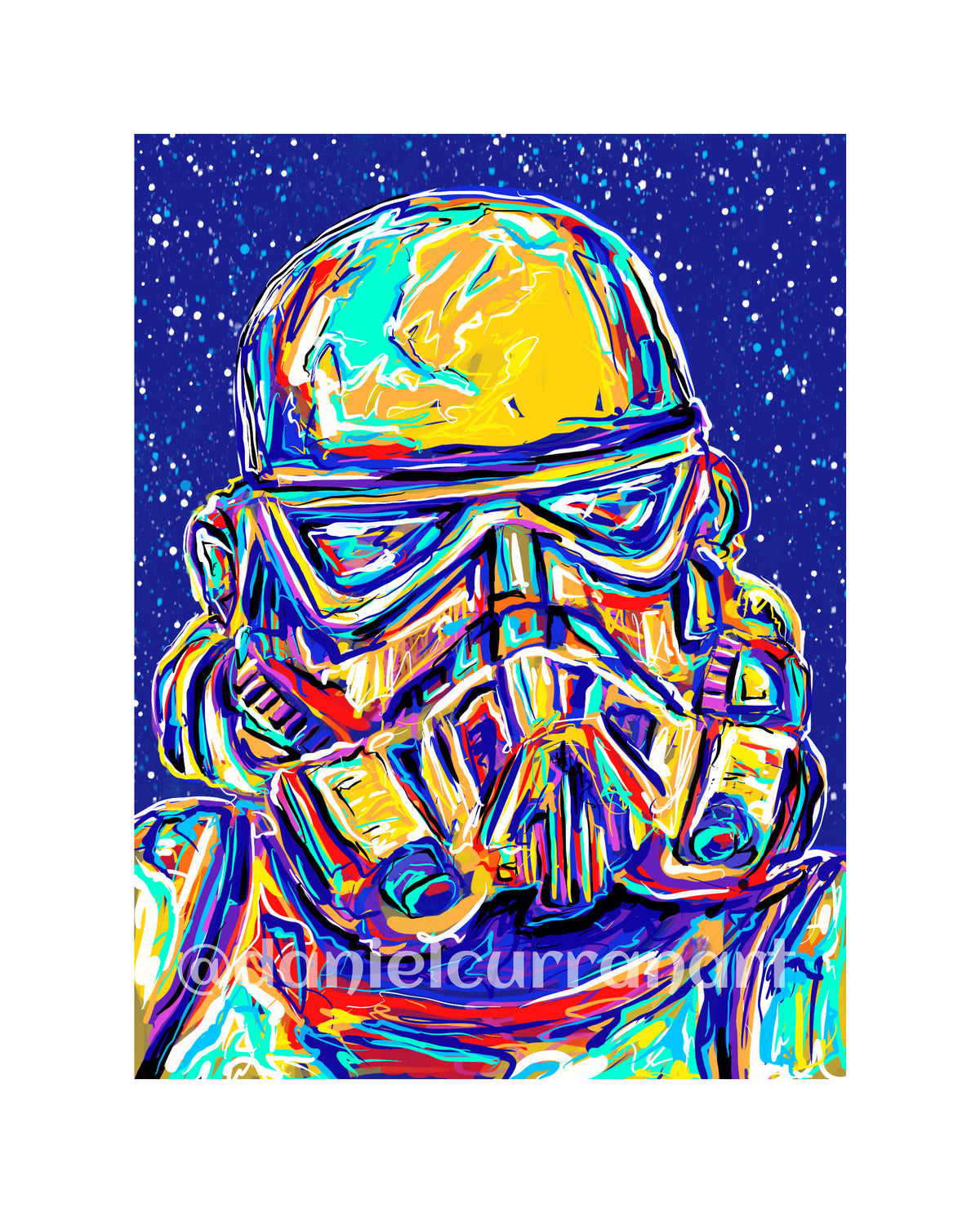 8"x 10" Storm Trooper Print (Matted) - Daniel Curran Art