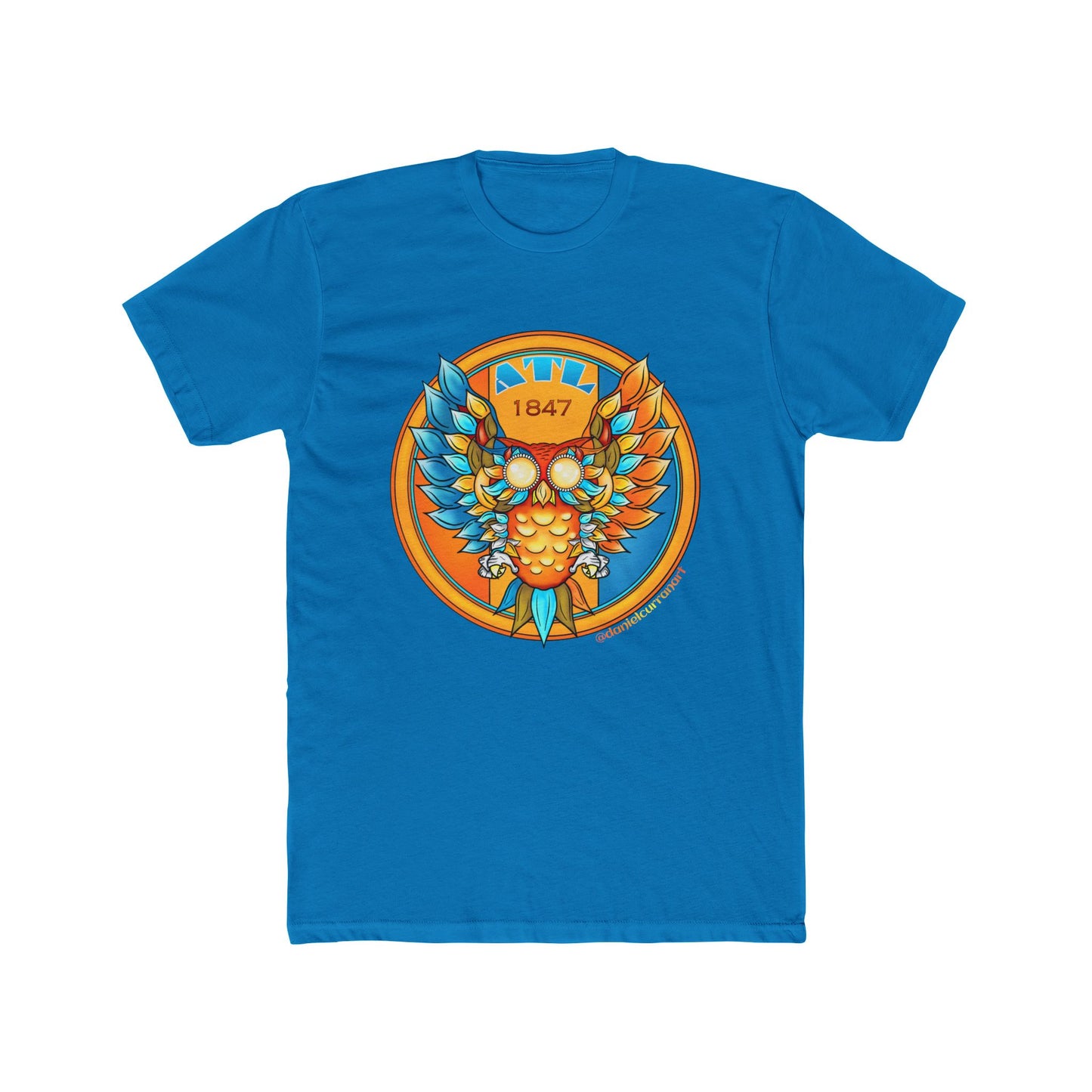 Golden Owl Crest T‑Shirt — 1847 Vintage Emblem Tee