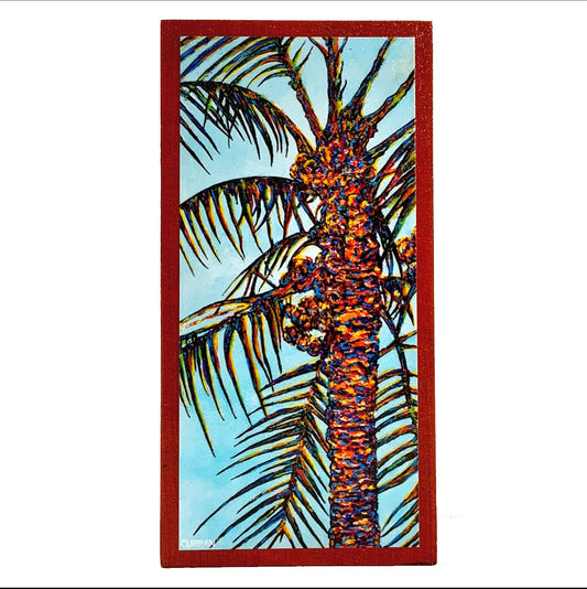 Coconut Palm on Wood Panel (Limited Edition)