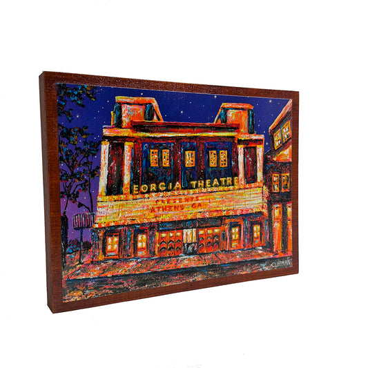 Georgia Theatre on Wood Panel
