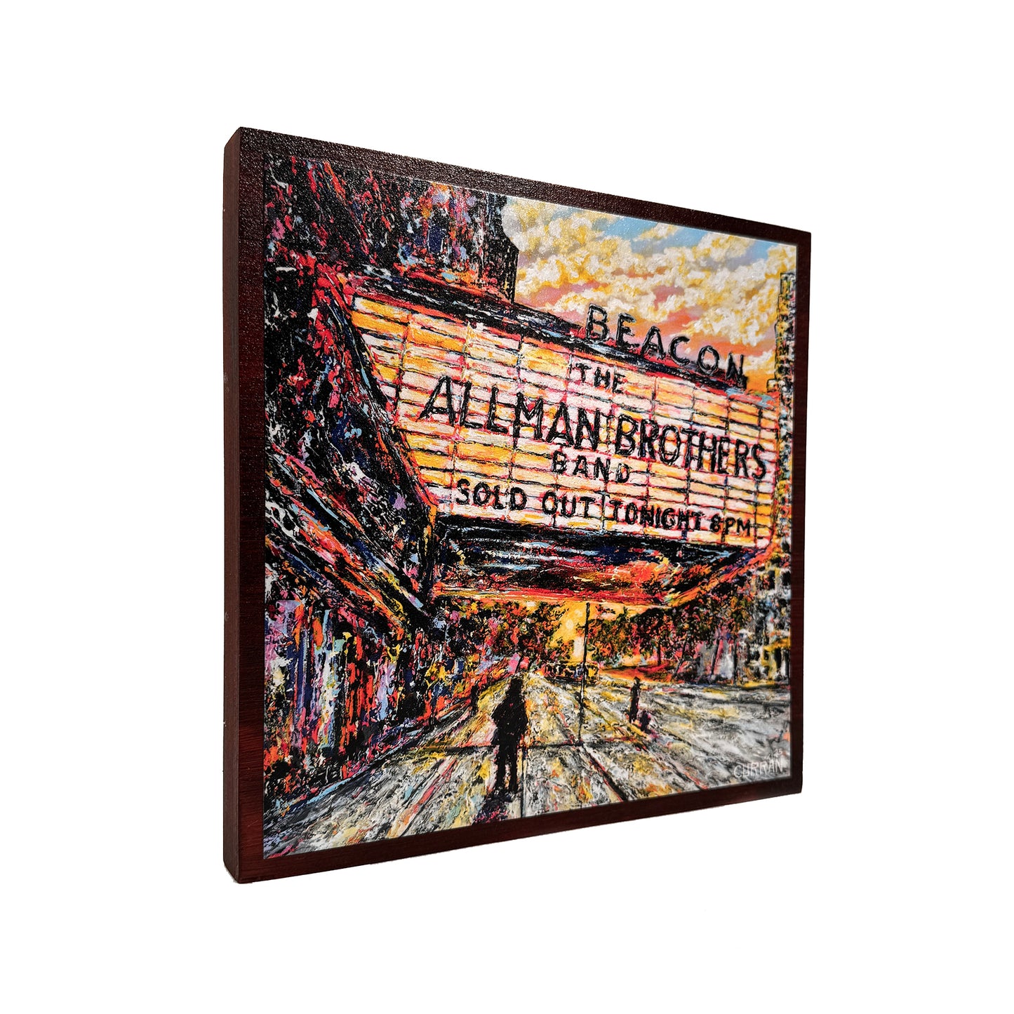Allman Brothers on Wood Panel