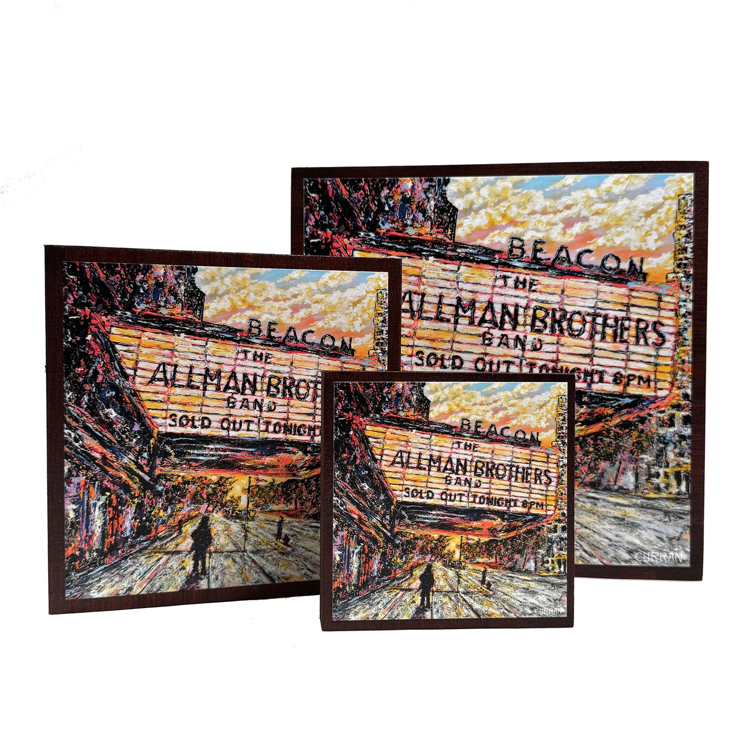 Allman Brothers on Wood Panel