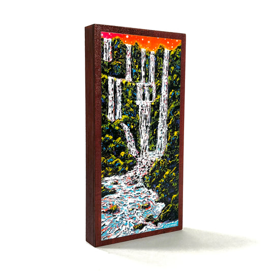 Mountain Falls on Wood Panel (Limited Edition)