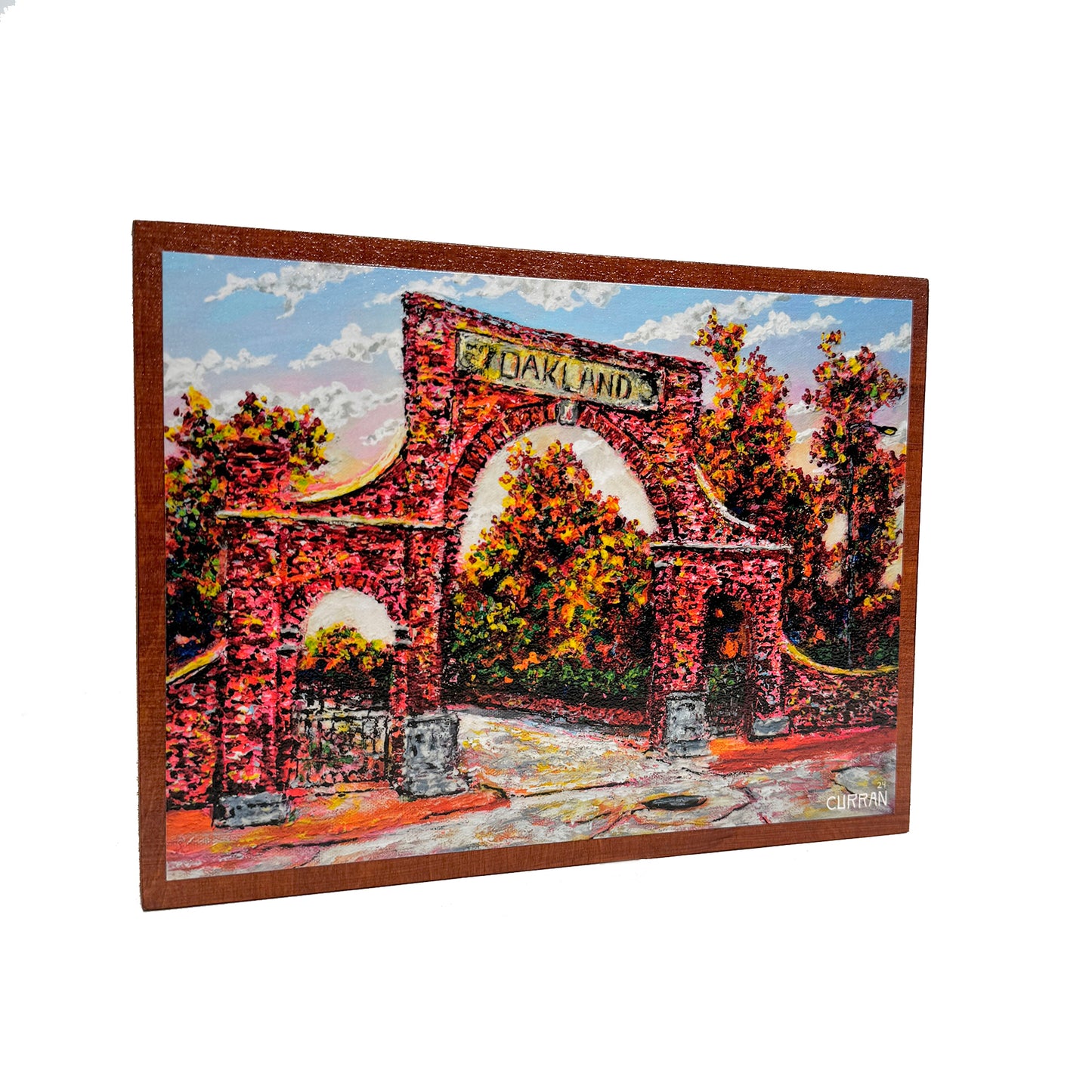 Oakland Cemetery on Wood Panel