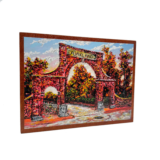 Oakland Cemetery on Wood Panel