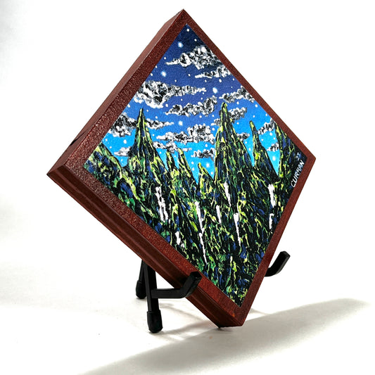 Sorcery Falls (Blue) on Wood Panel (Limited Edition)