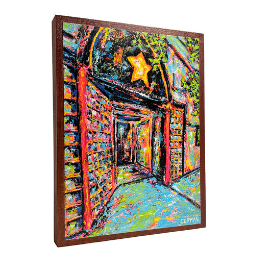 Star Bar on Wood Panel