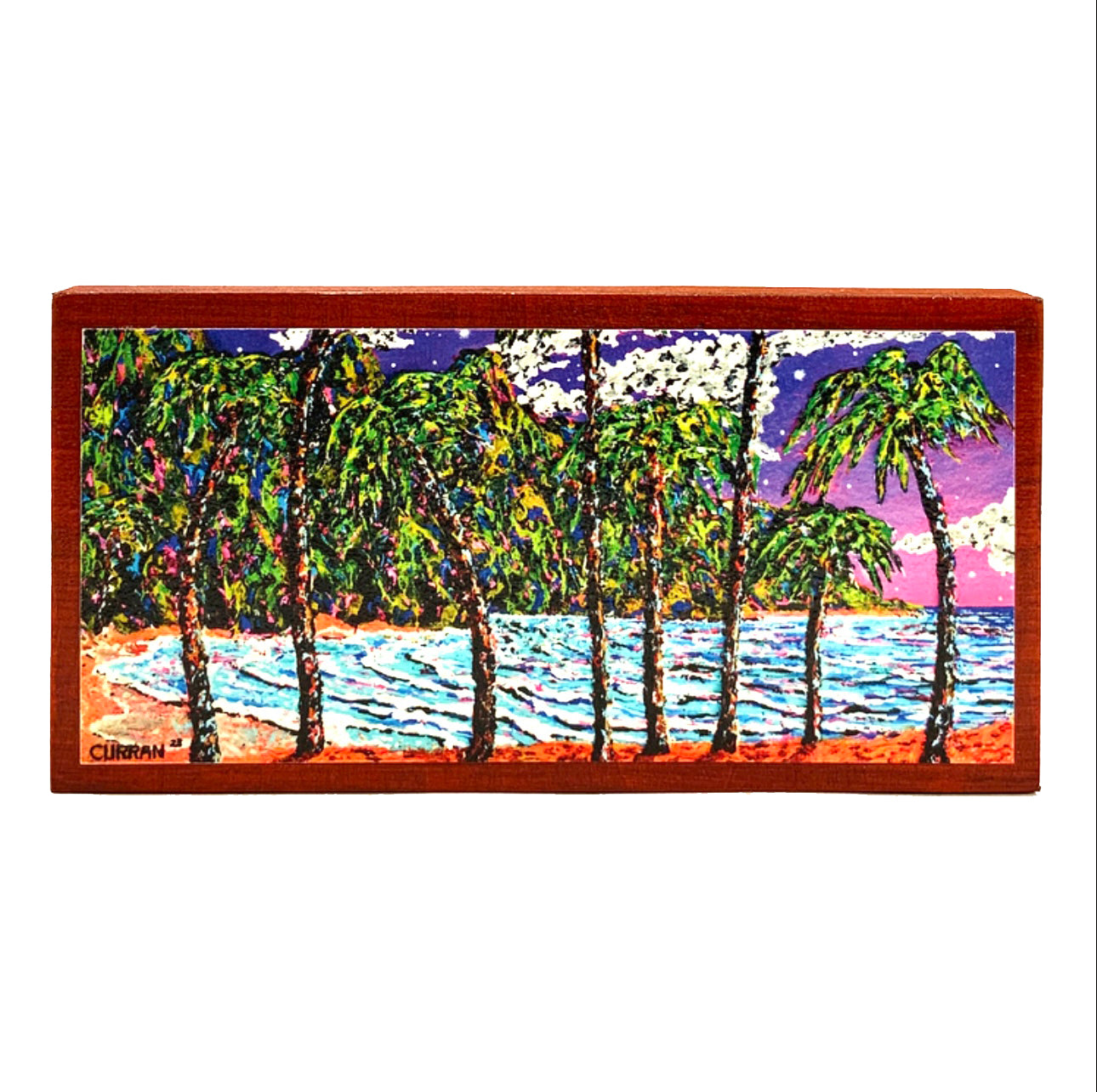 Through the Palms on Wood Panel (Limited Edition)