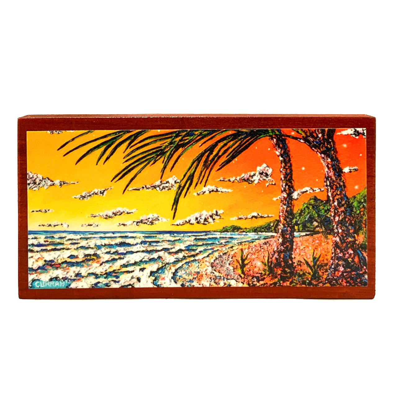 Twin Palms on Wood Panel (Limited Edition)