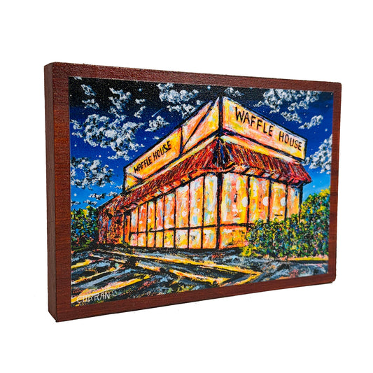 Wafflehouse 2 on Wood Panel
