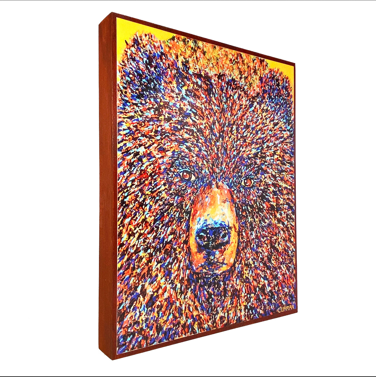 Bear on Wood Panel (Limited Edition) - Daniel Curran Art