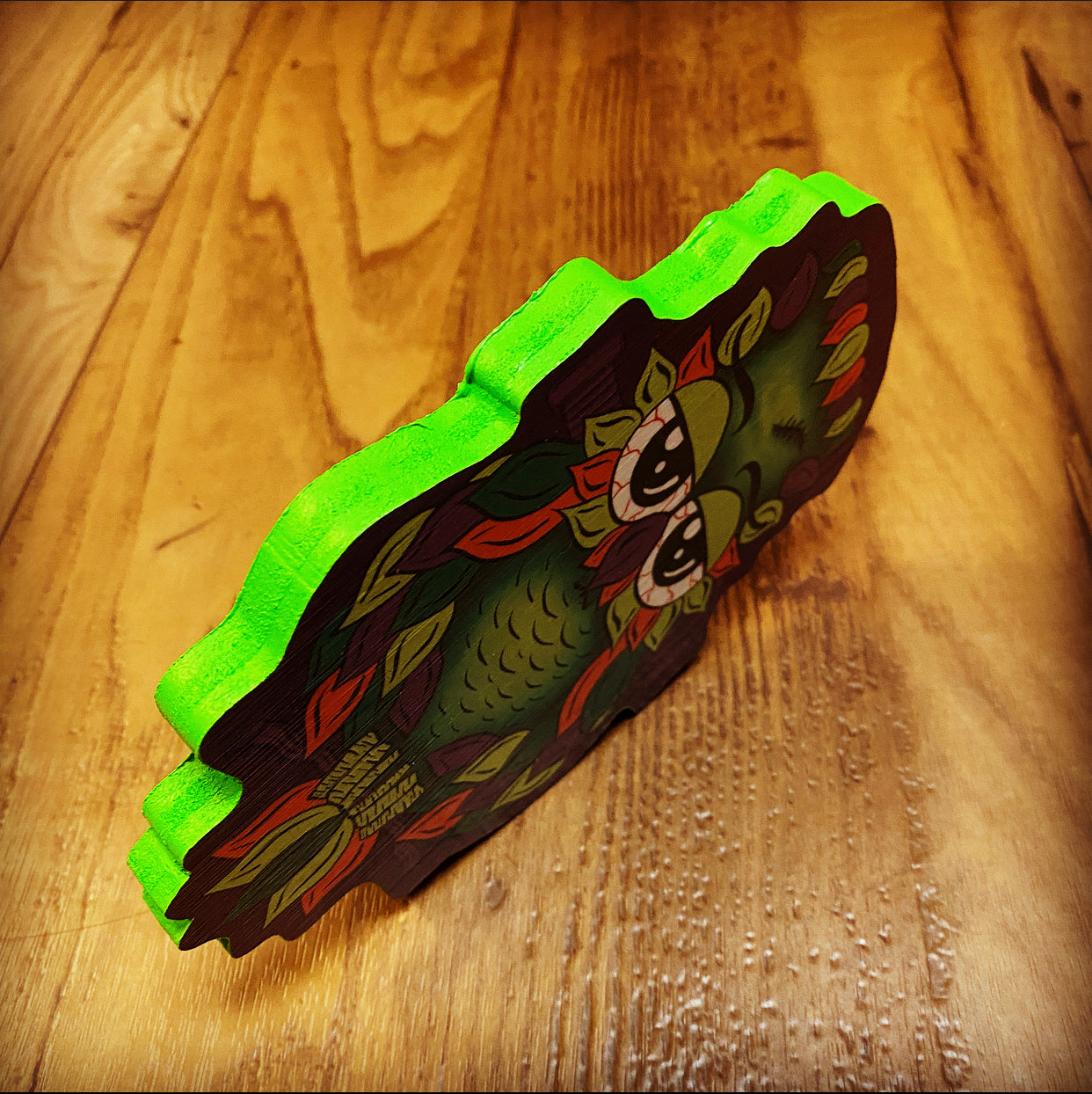 FrankenOwl Print on wood - Daniel Curran Art