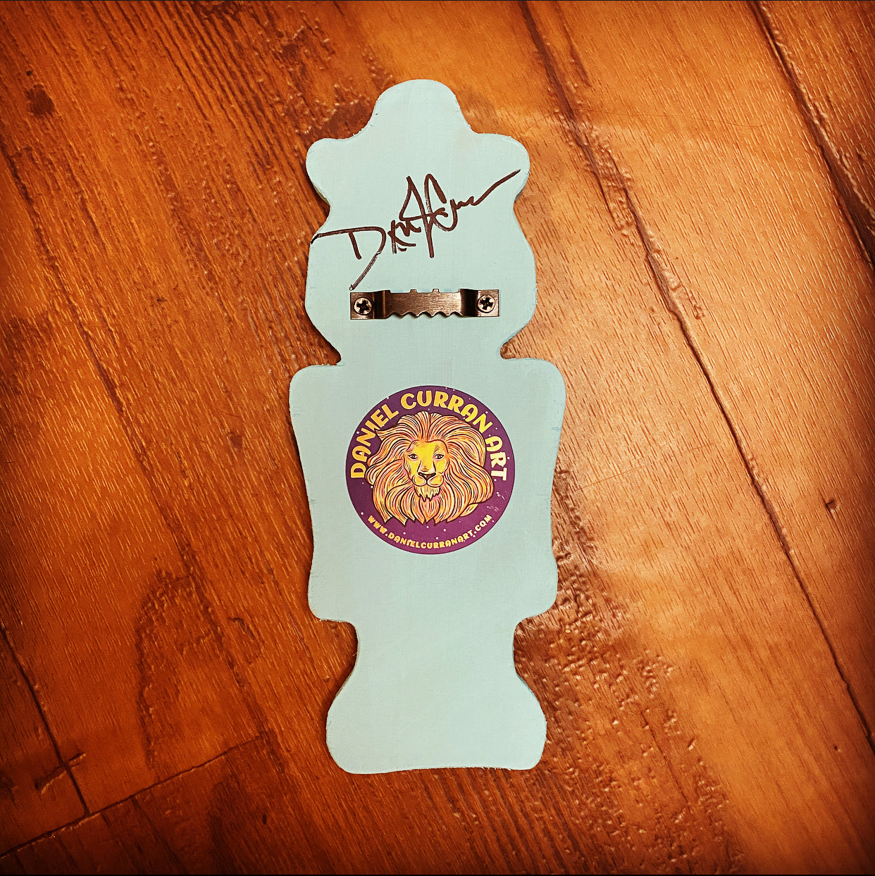 Robot Print on wood - Daniel Curran Art